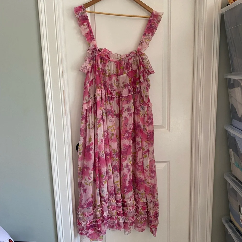 Intimately Free People Moon Phase Pink Floral Midi